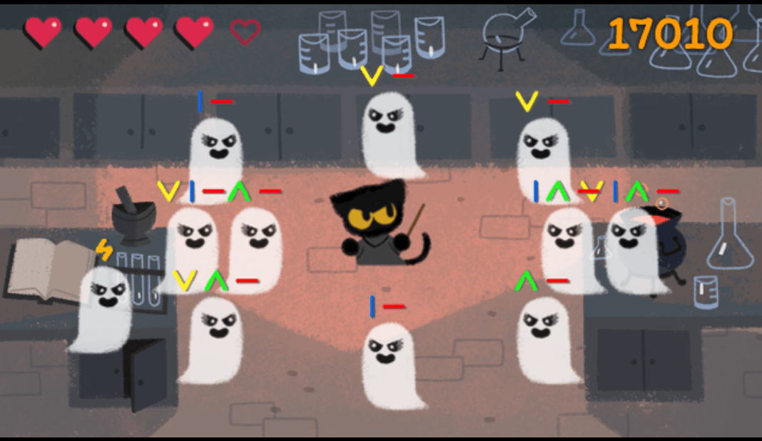 Popular Google Doodle Games: Defend the Magic Cat Academy Against