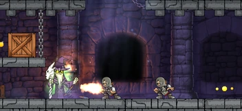 Feiticeiro matando os dois guardas indefesos