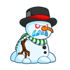 Boneco de Neve Rabujento