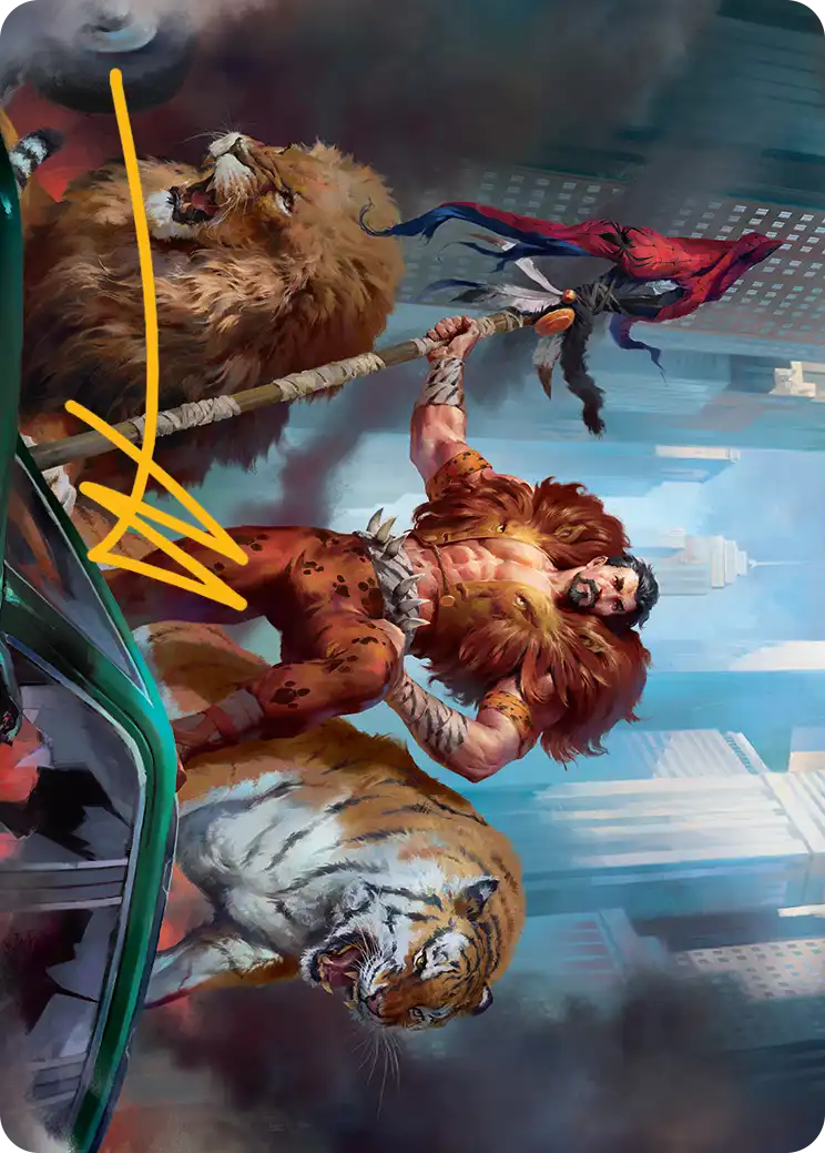 Kraven Proud Predator (Art) Magic: The Gathering Marvel #39 s Spider Man