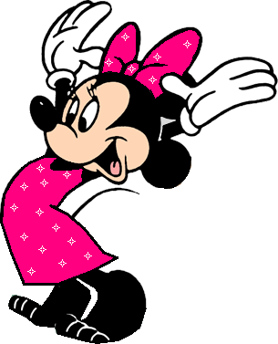 minnie mouse pink dress clipart