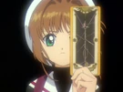 Sakura using the Sword Card
