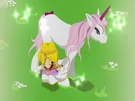 Princess Kenny with her unicorn