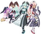 Etia, Ariel, Meltina and Priscilla