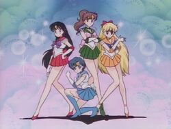 Sailor Moon Innner Senshi in the Opening