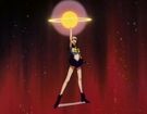 Sailor Uranus using the World Shaking attack