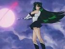 Sailor Pluto using the Dead Scream attack