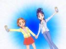 Saki and Mai in the Dual Spiritual Power transformation