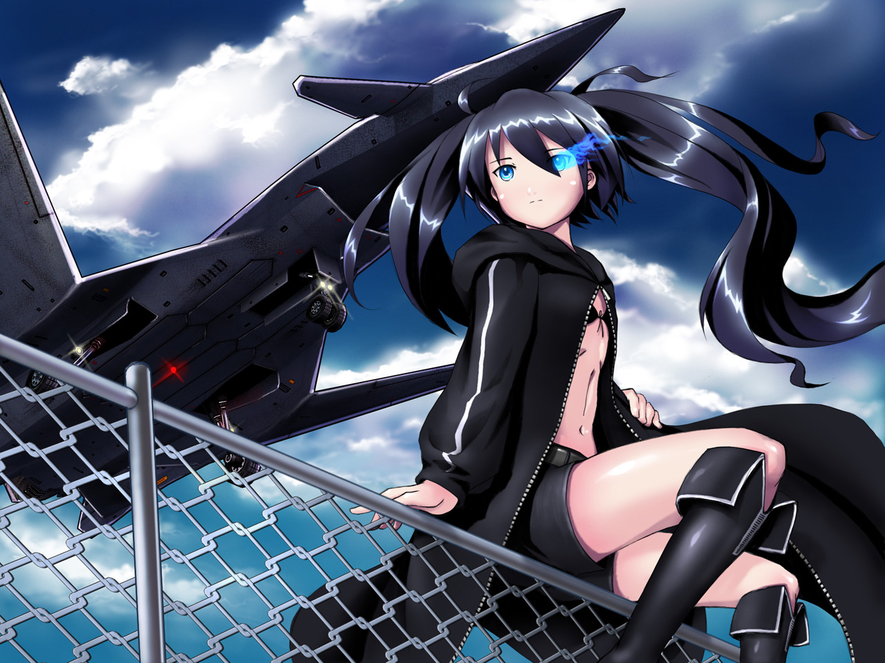 black rock shooter and rin