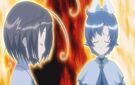 Misao and Makoto using their magic