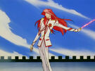 Touga using the Dios Sword rose power