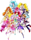 Puzzlun data download cures.png (949 KB) Futari wa Precure Max Heart with Go! Princess and Maho Girls