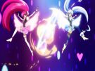 Cure Lovely and Princess using the Twin Miracle Power Shoot attack