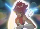 Cutie Honey using her final attack