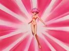 Cutie Honey in her transformation