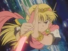 Magical Princess preparing the Wing Kris Burning Flash attack