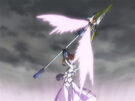 Nanoha using the Divine Buster