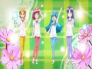 Megumi, Hime, Yuko and Iona Cute transformation pose