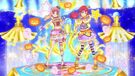 Aine and Mirai Transformations form "Trear Holic Coord" and "Wondrous Pumpkin Coord" Pose