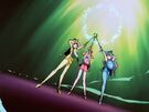 Sae, Nanaka and Akane using a spell (opening)