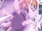 Nanoha using her magic