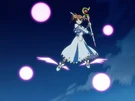 Nanoha using the Divine Shooter