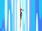 Cutie Honey using her sword
