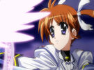 Nanoha using the Divine Buster