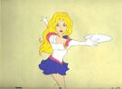 Sailor Moon using her Tiara