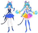 Yuni and Cure Cosmo