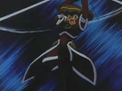 Corrector Yui in the Flame Sunshine attack (Fire Element Suit)