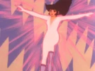 Cutie Honey as a biker transforming
