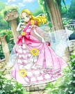 Puzzlun 5 Hikari 001.png (1.24 MB) A pink gown with yellow flowers and a transparent cape