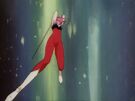 Cutie Honey using her sword