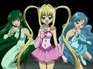 Mermaid Melody Luchia, Hanon and Rina using the Pichi Pichi Voice Live Start12