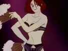 Cutie Honey as a stripper