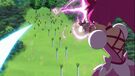 Cure Blossom using attack Blossom Shower