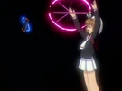Sakura using a Clow Card