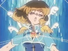 Corrector Yui transforming (Water Element Suit)
