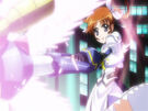 Nanoha using the Divine Buster