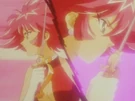 Cutie Honey in the Lightning Flare attack