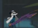 Kaitou Sinbad using his weapon