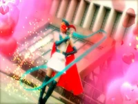 Bishoujo Kamen Poitrine Movie using her magic