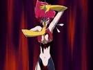 Cutie Honey using her sword