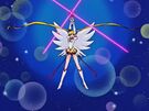 Sailor Moon using the Starlight Honeymoon Therapy Kiss attack