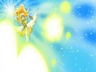 Cure Honey using the Honey Super Sonic Spark attack