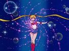 Sailor Moon using the Moon Princess Halation attack