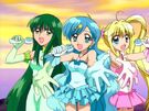 Mermaid Melody Luchia, Hanon and Rina using the Pichi Pichi Voice Live Start6