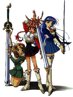 Magic Knight Rayearth, Ep 44 - A Serious Match - Umi vs. Tarta and Tatra!