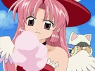 Meroko using her magic